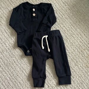 Black Little One Shop outfit.